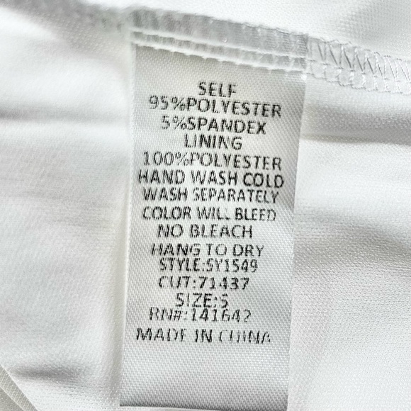 Fab’rik While Sheath Dress with Ruffle Trim at Bottom Size S - Picture 8 of 8